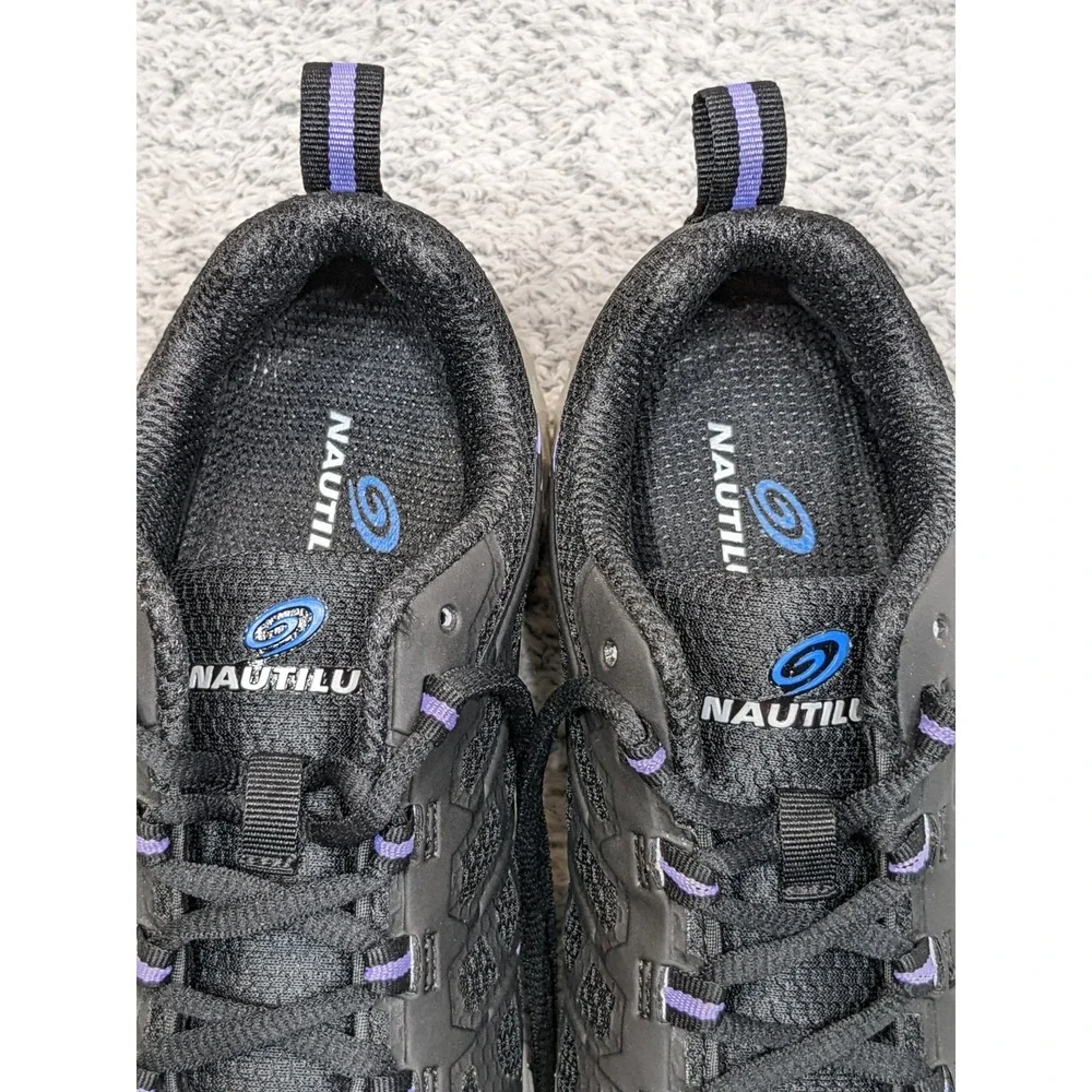 Nautilus Stratus‎ Black & Purple Womens Composite Toe Safety Sneakers Shoes 7W